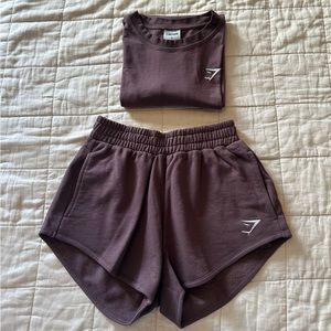 Gymshark Training Oversized T Shirt and Training Sweat Shorts